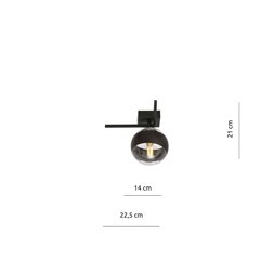 Emibig светильник Imago 1G Black/Stripe цена и информация | Потолочные светильники | hansapost.ee