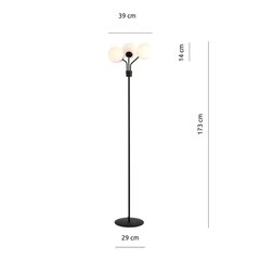 Emibig светильник Nova LP3 Black/Opal цена и информация | Настольная лампа | hansapost.ee