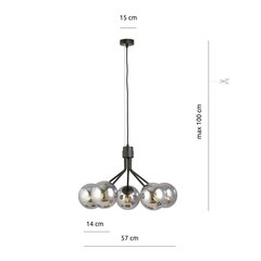 Emibig valgusti Nova 5 Black/Grafit price and information | Pendant lights | hansapost.ee