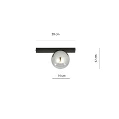 Emibig светильник Fit 1 Black/Grafit цена и информация | Потолочные светильники | hansapost.ee