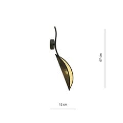 Emibig настенный светильник Lotus K1 Black/Gold цена и информация | Настенный светильник Конусы | hansapost.ee