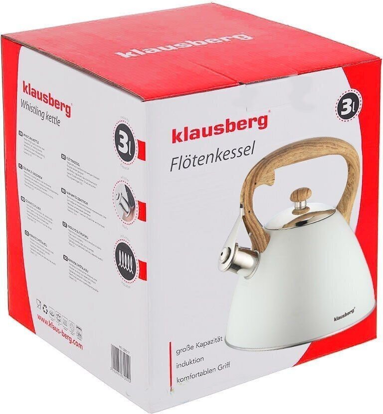 Veekeetja Klausberg KB-7264, 3 L hind ja info | Teekannud, kohvikannud, veekeedukannud | hansapost.ee