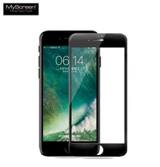 LCD kaitsev karastatud klaas MyScreen Diamond Edge Full Glue Apple iPhone 7/8/SE2 must цена и информация | Защитные пленки для телефонов | hansapost.ee