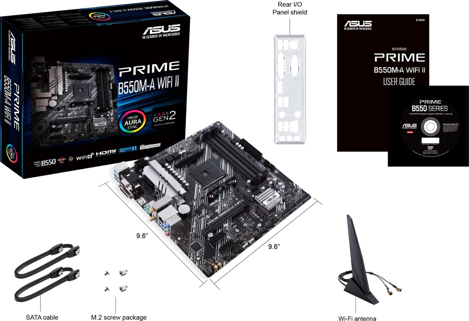 Asus PRIME B550M-A WIFI II цена и информация | Emaplaadid | hansapost.ee