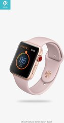 Devia Deluxe Series Sport Band Apple Watch(44mm) jaoks, roosa цена и информация | Аксессуары для смарт-часов и браслетов | hansapost.ee