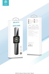 Devia Deluxe Series Sport Band Apple Watch (44m) jaoks, must цена и информация | Аксессуары для смарт-часов и браслетов | hansapost.ee