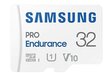 Samsung Pro Endurance 32GB microSDXC™ kaart + SD-adapter (MB-MJ32KA/EU) hind ja info | Mälukaardid mobiiltelefonidele | hansapost.ee