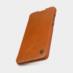 Nillkin Qin original leather case cover, sobib Samsung Galaxy A32 4G, pruun hind ja info | Telefonide kaitsekaaned ja -ümbrised | hansapost.ee