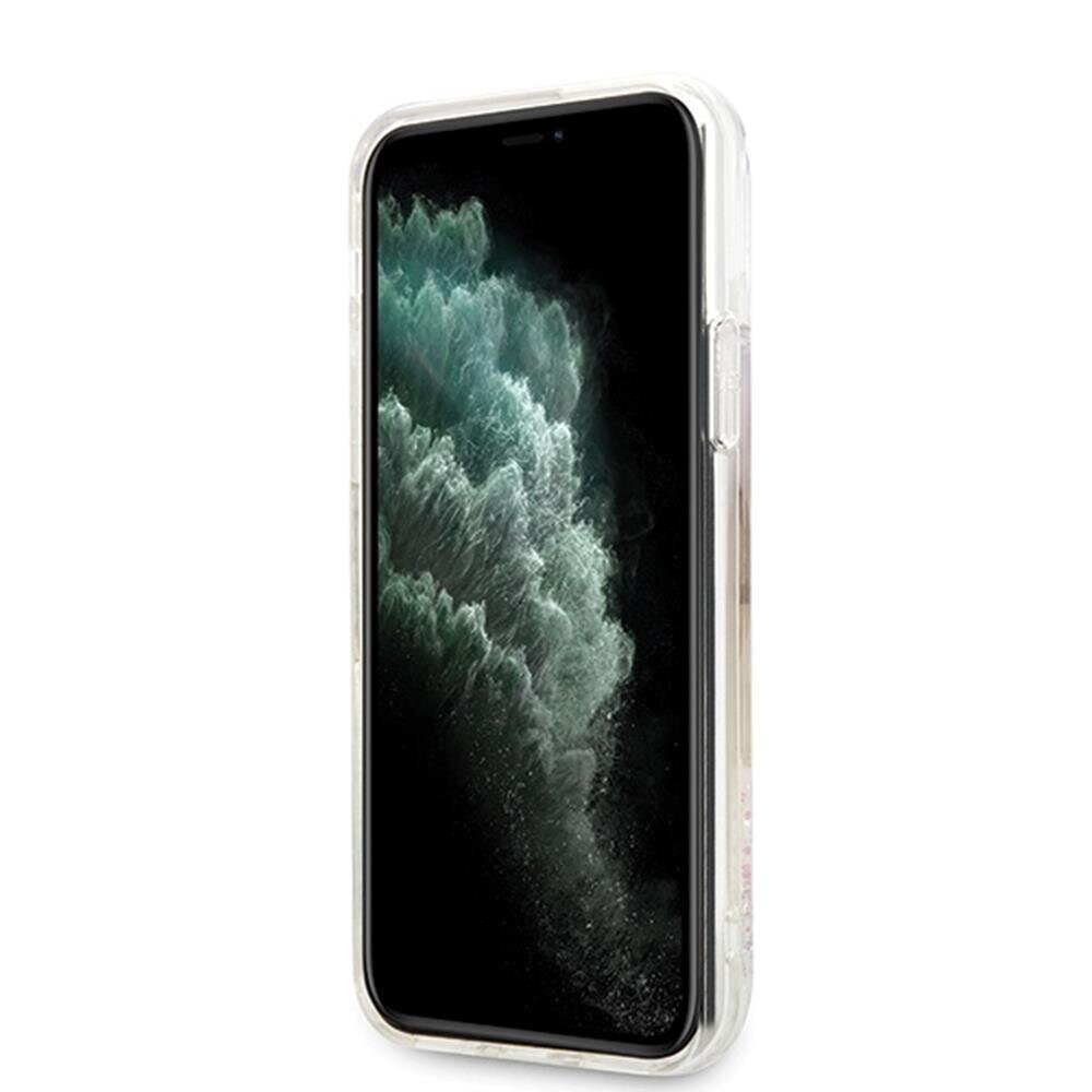 Guess GUHCN65LGIRGP, sobib iPhone 11 Pro Max, läbipaistev/valge hind ja info | Telefonide kaitsekaaned ja -ümbrised | hansapost.ee