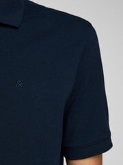 Мужская рубашка-поло JACK & JONES, 12136516*02, тёмно-синий цвет цена и информация | Мужские футболки | hansapost.ee