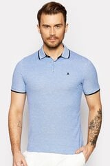 Мужская рубашка-поло Jack & Jones 12136668*01, голубая цена и информация | Мужские футболки | hansapost.ee