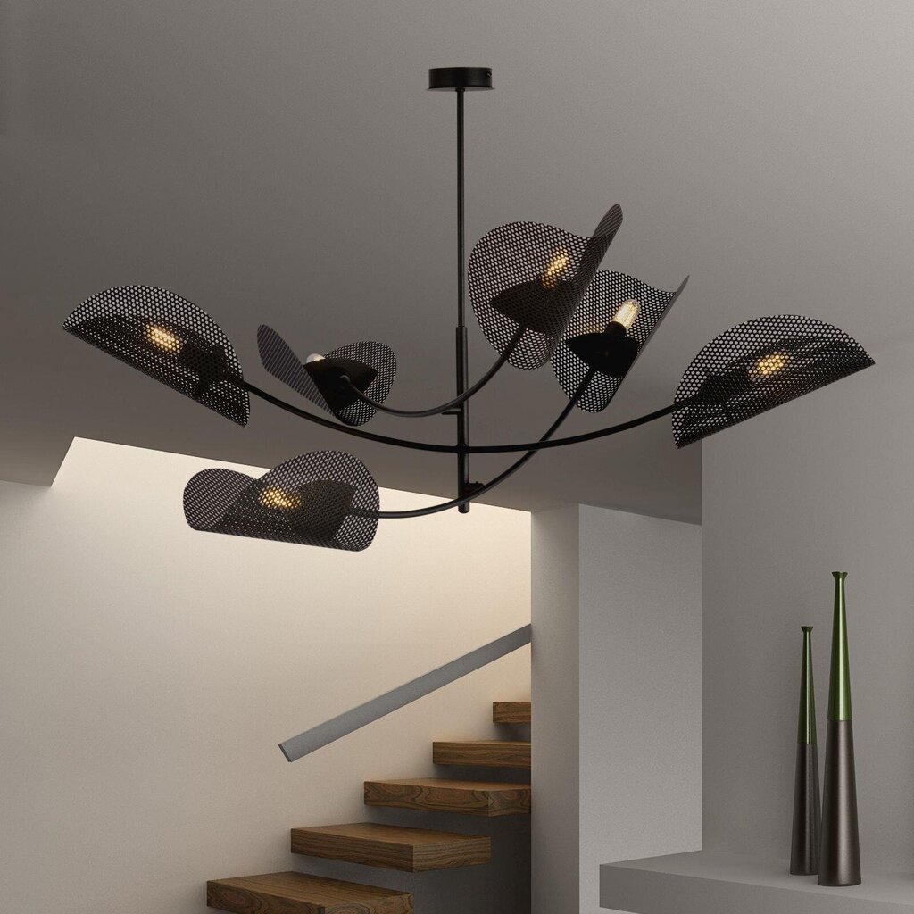 Lamp Emibig Gladio 6 Black цена и информация | Rippvalgustid | hansapost.ee