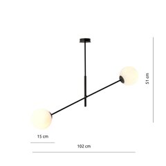 Светильник Emibig Linear 2 Black/Opal цена и информация | Люстры | hansapost.ee