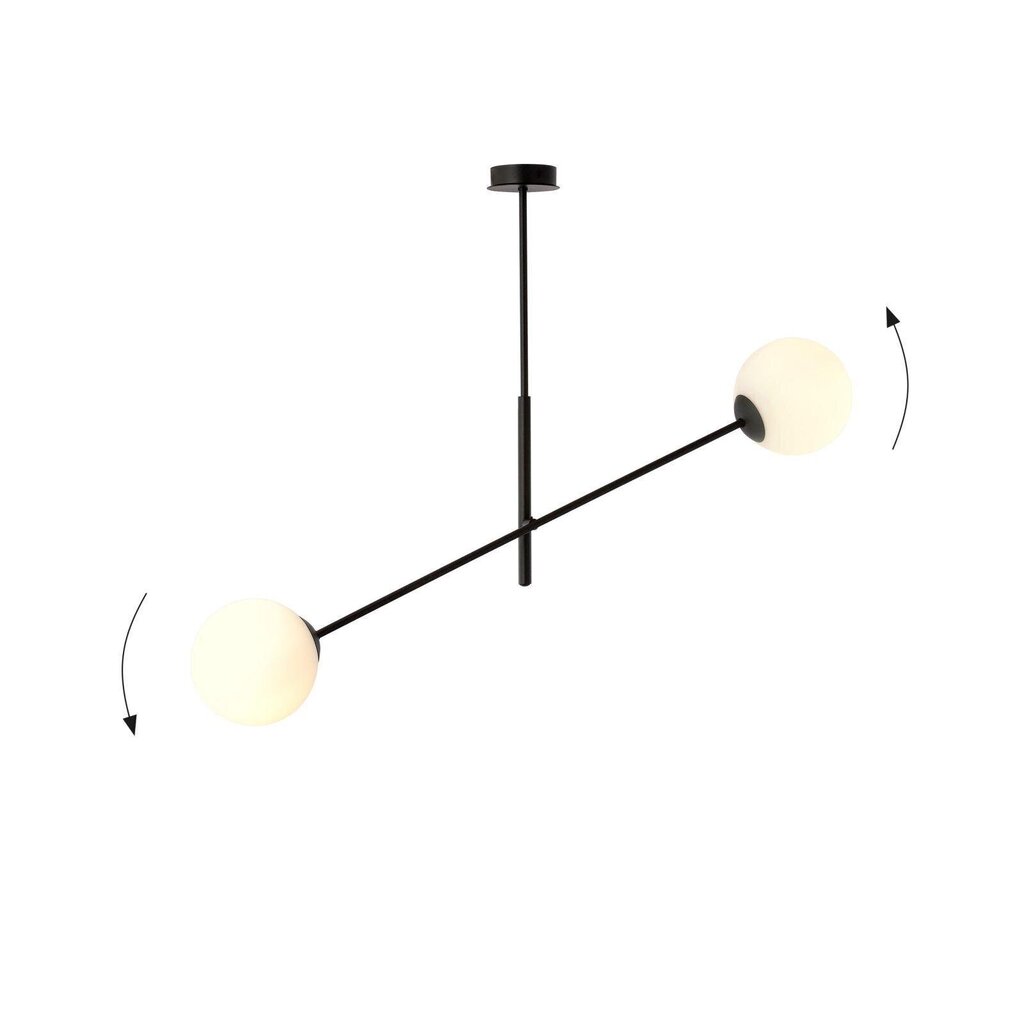 Lamp Emibig Linear 2 Black/Opal цена и информация | Rippvalgustid | hansapost.ee