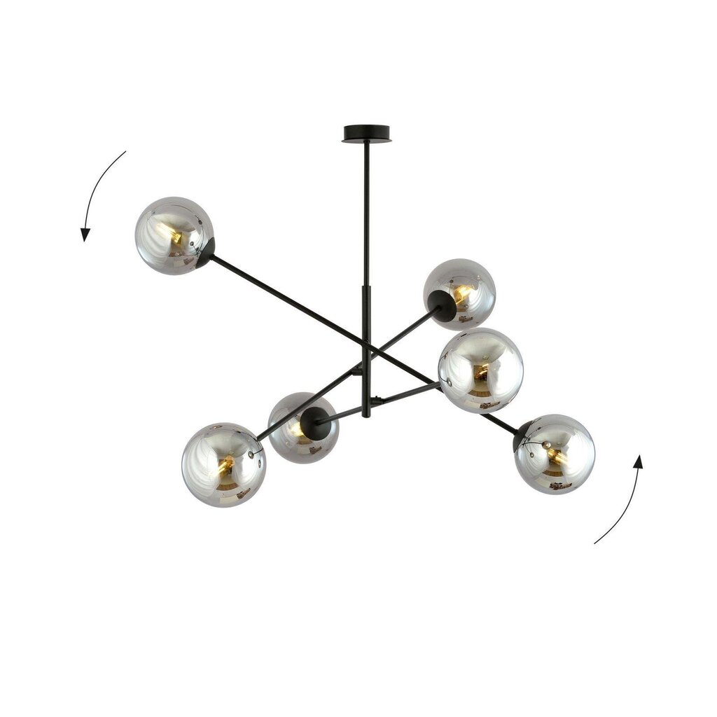 Lamp Emibig Linear 6 Black/Grafit hind ja info | Rippvalgustid | hansapost.ee