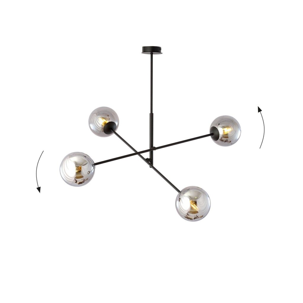 Lamp Emibig Linear 4 Black/Grafit цена и информация | Rippvalgustid | hansapost.ee