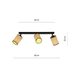 Lamp Emibig Yoga 3 Black цена и информация | Потолочные светильники | hansapost.ee