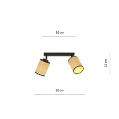 Lamp Emibig Yoga 2 Black цена и информация | Потолочные светильники | hansapost.ee