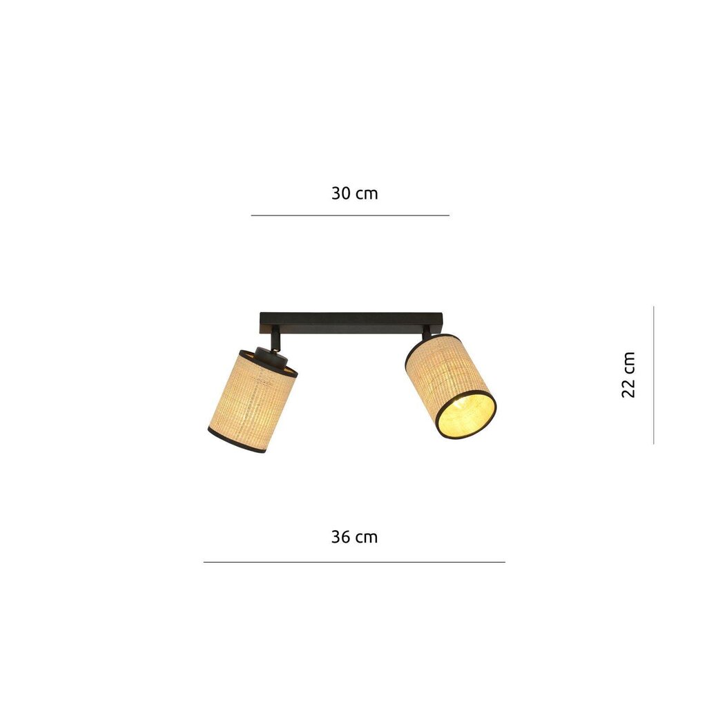 Lamp Emibig Yoga 2 Black hind ja info | Laelambid | hansapost.ee