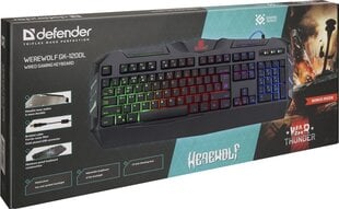 Клавиатура Defender, Werewolf GK-120DL цена и информация | Клавиатуры | hansapost.ee