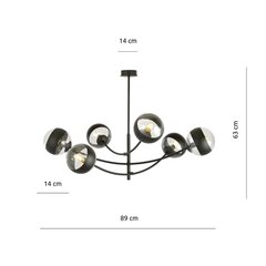Emibig светильник Hunter 6 Black/Stripe цена и информация | Люстры | hansapost.ee