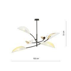 Emibig valgusti Lotus 6 White/Gold hind ja info | Rippvalgustid | hansapost.ee
