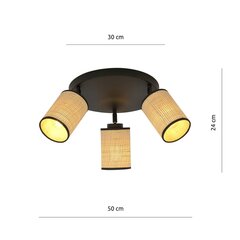 Lamp Emibig Yoga 3 Premium Black цена и информация | Потолочные светильники | hansapost.ee