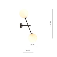 Lamp Emibig Linear K2 Black/Opal цена и информация | Настенные светильники | hansapost.ee
