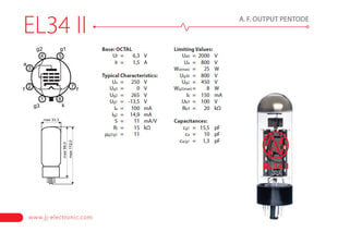 Raadiolamp JJ Electronic EL34 II hind ja info | Muusikainstrumentide tarvikud | hansapost.ee