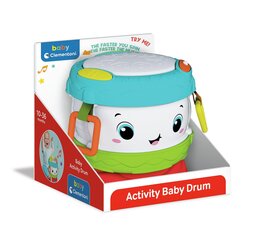 Барабан для исполнения со звуками и светом Clementoni Baby, 17409 цена и информация | Игрушки для малышей | hansapost.ee