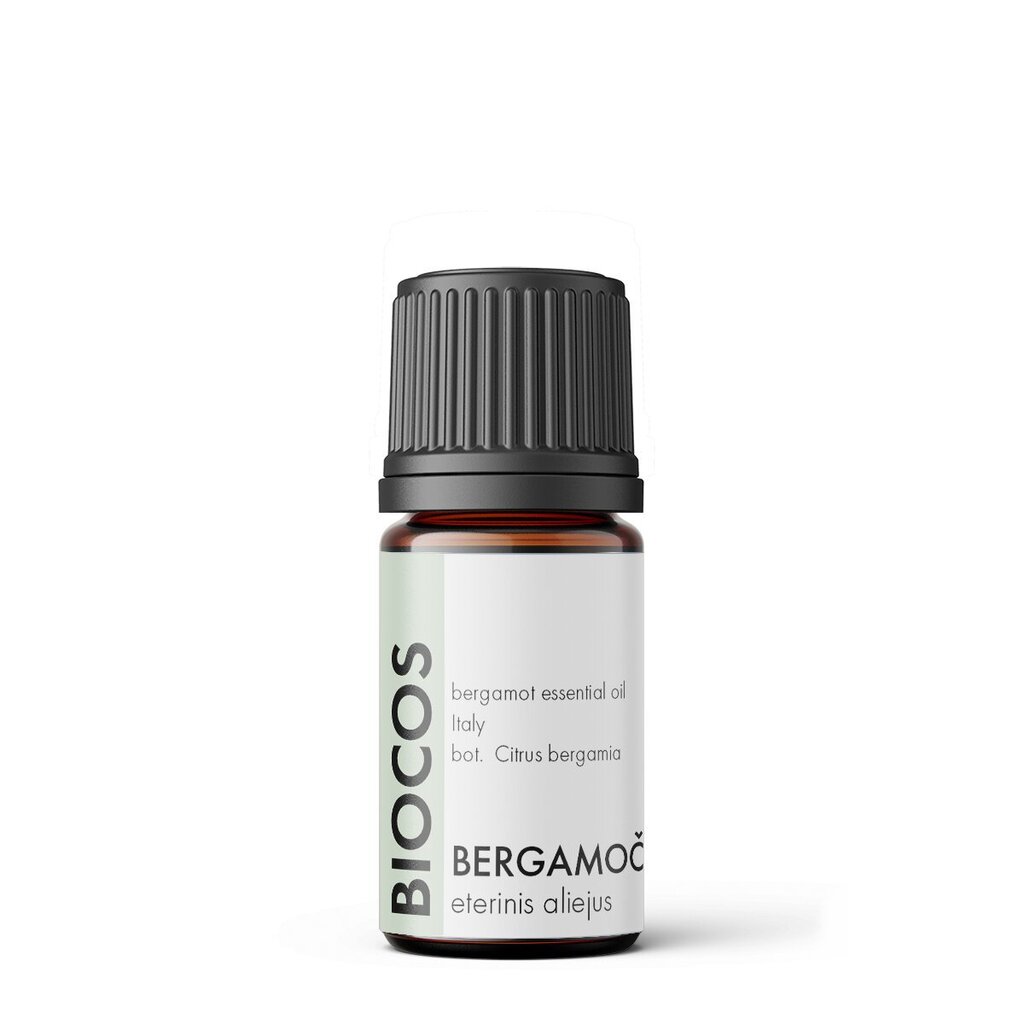 BERGAMOT orgaaniline eeterlik õli BIOCOS, 5 ml hind ja info | Kosmeetilsed ja eeterlikud õlid | hansapost.ee