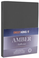 Kummiga voodilina DecoKing jersey Amber Dimgray, 140x200 cm hind ja info | Voodilinad | hansapost.ee