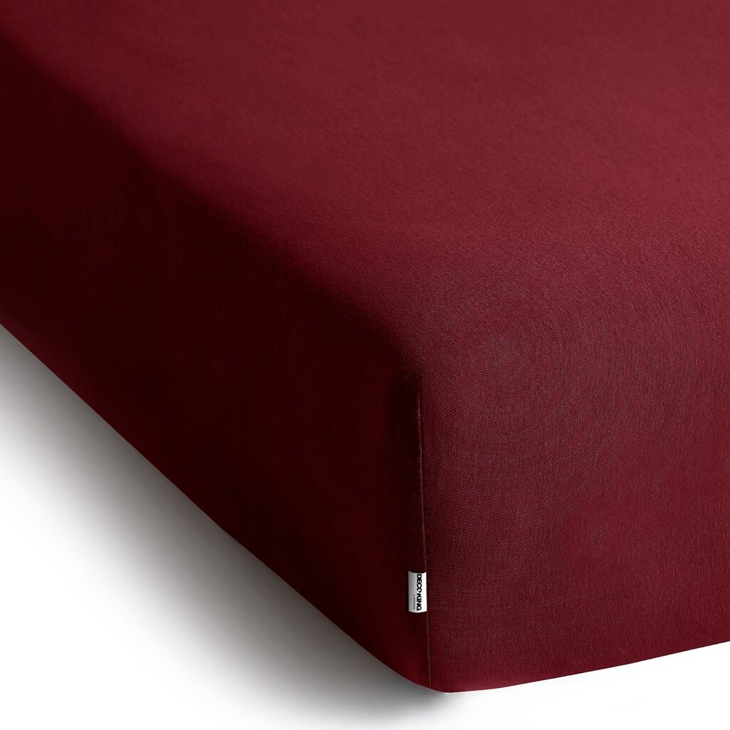 Kummiga voodilina DecoKing jersey Amber Maroon, 120x200 cm цена и информация | Voodilinad | hansapost.ee