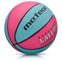 Korvpallipall Meteor Layup #5 roosa/sinine hind ja info | Korvpallid | hansapost.ee