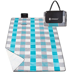 Piknikutekk Springos 200 x 240 cm, sinine/valge price and information | Hiking mats and mattresses | hansapost.ee