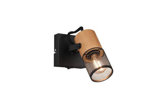Точечный светильник Tosh, 1-компонентный, E27, черный матовый цена и информация | Настенные светильники | hansapost.ee