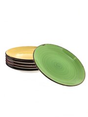 Набор керамических тарелок HTI Rainbow, 6 шт. цена и информация | Посуда, тарелки, обеденные сервизы | hansapost.ee