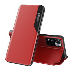 Telefoniümbris Eco Leather View Xiaomi Poco X4 NFC 5G, punane hind ja info | Telefonide kaitsekaaned ja -ümbrised | hansapost.ee