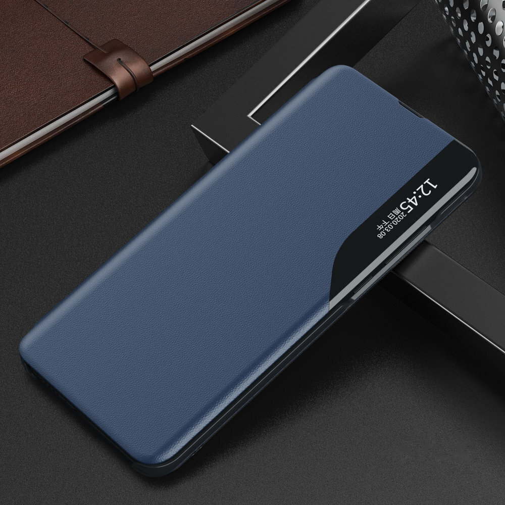 Telefoniümbris Eco Leather View Xiaomi Poco X4 NFC 5G, sinine hind ja info | Telefonide kaitsekaaned ja -ümbrised | hansapost.ee