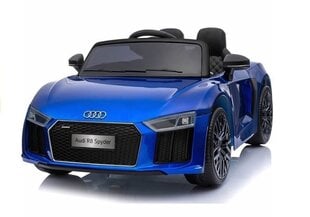 Elektriline sportauto lastele Audi R8 Spyder, sinine hind ja info | Laste elektriautod | hansapost.ee