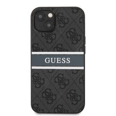 GUHCP13M4GDGR Guess PU 4G Printed Stripe Case for iPhone 13 Grey hind ja info | Telefonide kaitsekaaned ja -ümbrised | hansapost.ee