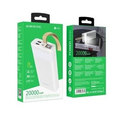 Borofone BJ18 COOLMY akupank 20000 mAh / 2 x USB valge цена и информация | Зарядные устройства Power bank | hansapost.ee