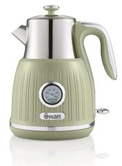Электрический чайник Swan SK31040GN 1.5 л, зеленый, 3000 Вт цена и информация | Электрочайники | hansapost.ee