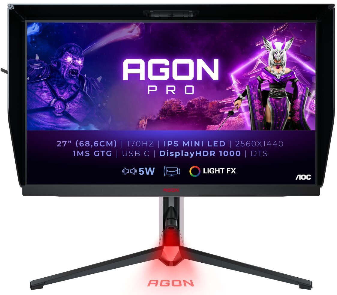 27"Quad HD monitor AOC AG274QXM цена и информация | Monitorid | hansapost.ee