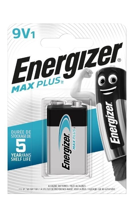 Patarei ENERGIZER MAX PLUS 9V 6LR61 1TK Alkaline цена и информация | Patareid | hansapost.ee