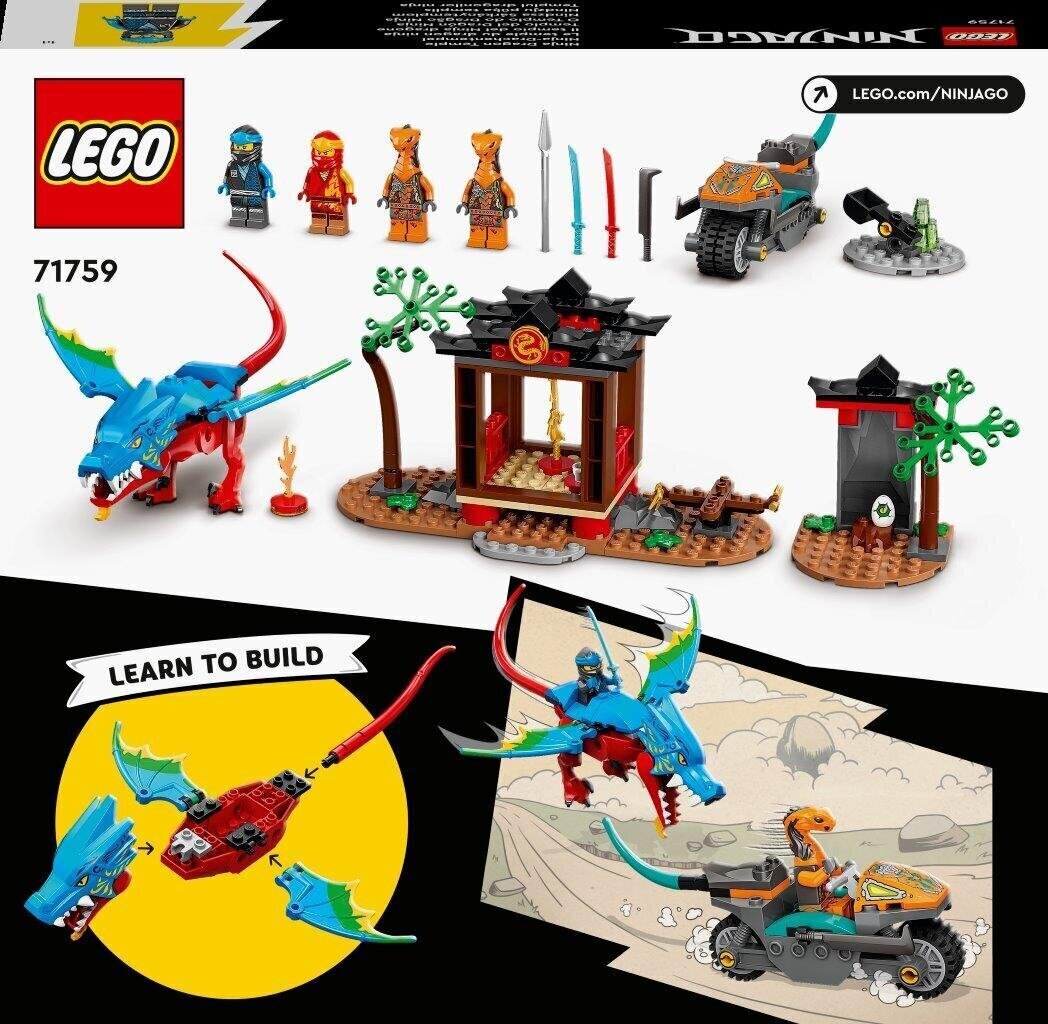 71759 LEGO® NINJAGO Ninja Draakoni tempel цена и информация | Klotsid ja konstruktorid | hansapost.ee