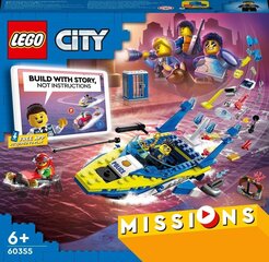 60355 LEGO® City Missions Миссии детективов водной полиции цена и информация | Конструкторы и кубики | hansapost.ee
