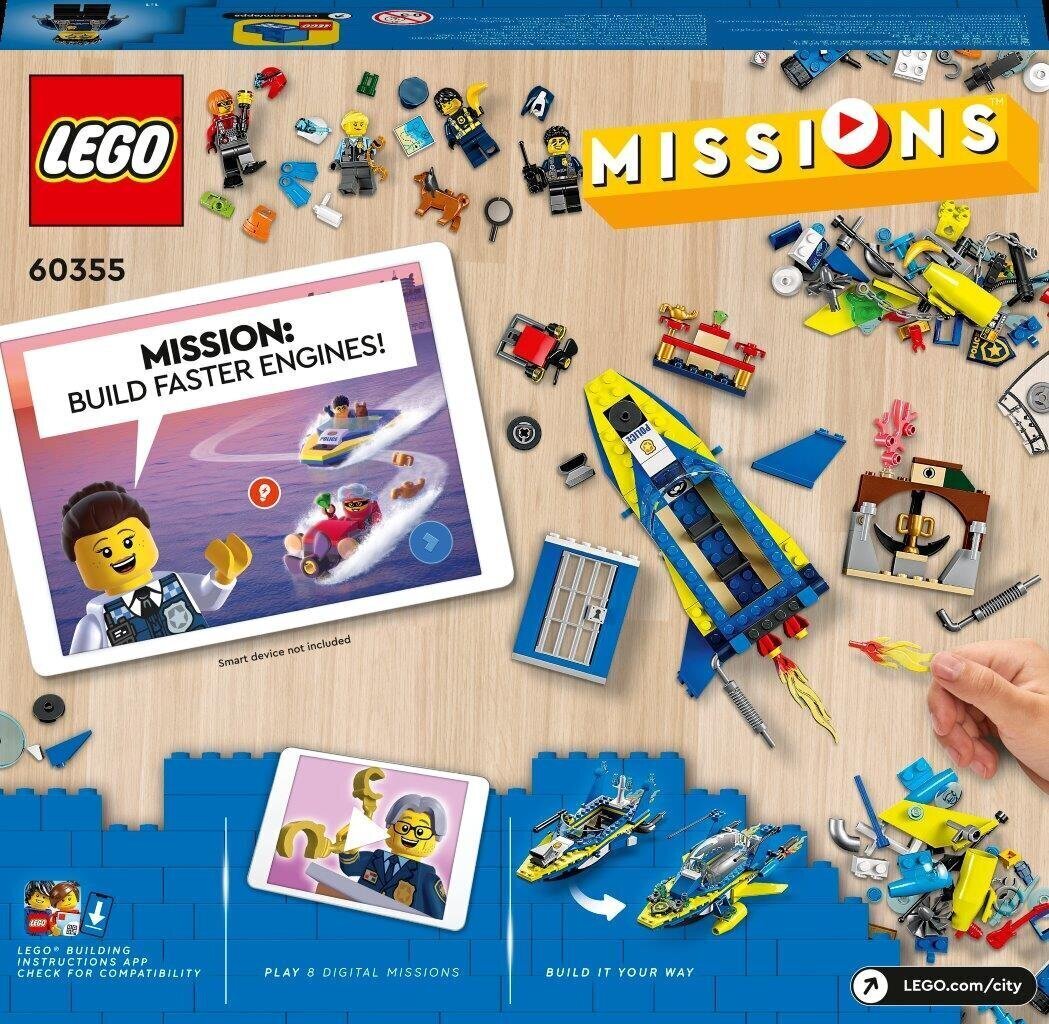 60355 LEGO® City Missions Veepolitsei detektiivi missioonid hind ja info | Klotsid ja konstruktorid | hansapost.ee