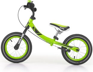 Детский балансировочный велосипед Milly Mally Young 12’’, зеленый цена и информация | Балансировочные велосипеды | hansapost.ee