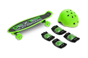 Скейтборд DEXTER + шлем и защита, зеленый цена и информация | Скейтборды | hansapost.ee